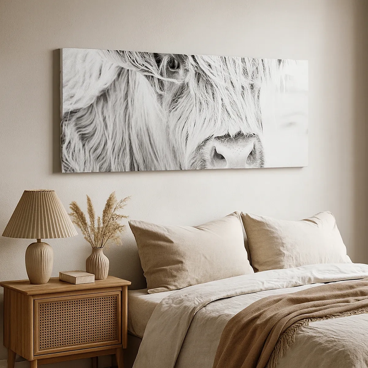 Bild auf Leinwand - Leinwandbild - Schottische Wildheit - 30x30 cm