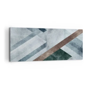 Bild auf Leinwand - Leinwandbild - Anspruchsvolle Eleganz der Geometrie - 100x40 cm