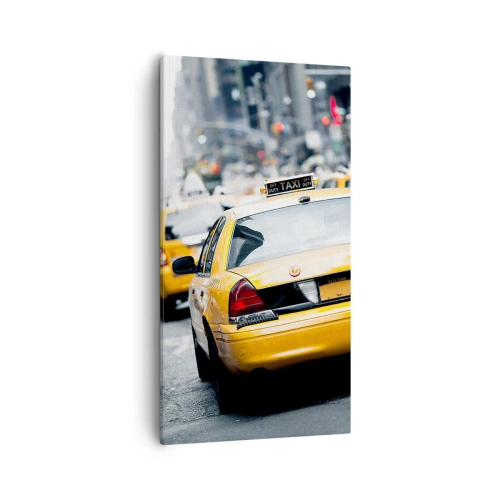 Bild auf Leinwand - Leinwandbild - Nur in dieser Stadt - 55x100 cm