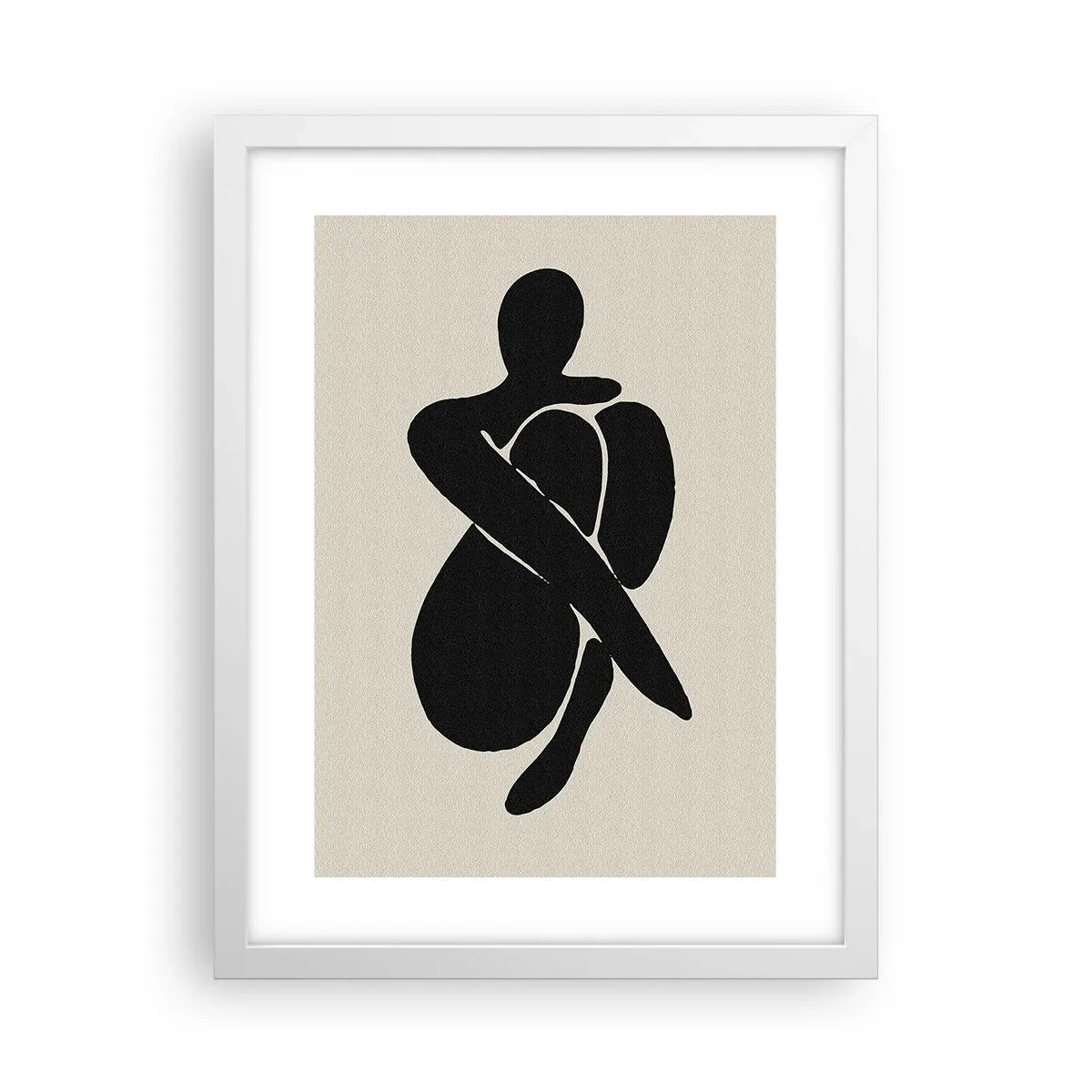 Poster in einem weißen Rahmen - In deinen eigenen Armen - 30x40 cm