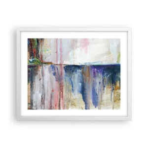 Poster in einem weißen Rahmen - Bunte Eindrücke und Assoziationen - 50x40 cm