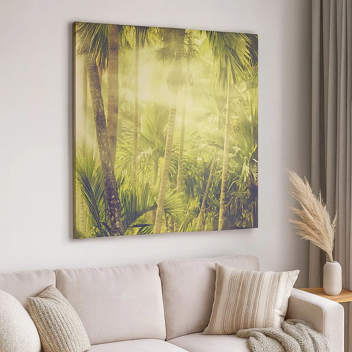 Bild auf Leinwand - Leinwandbild - In grüner Hitze - 30x30 cm