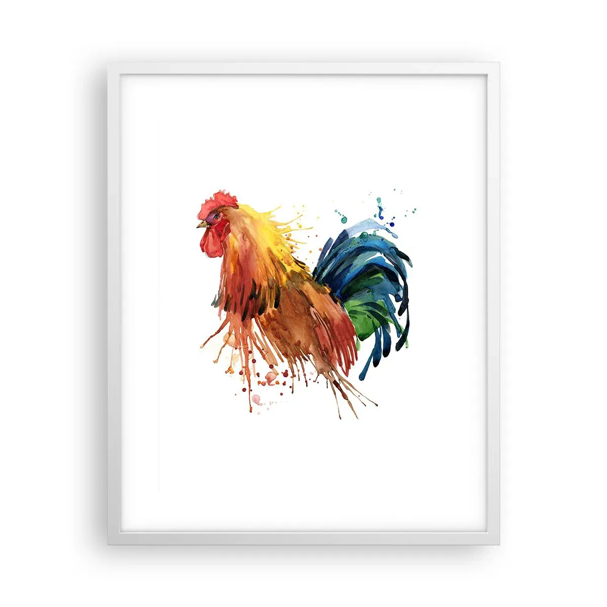 Poster in einem weißen Rahmen - Königliches Gewand, königlicher Stolz - 40x50 cm