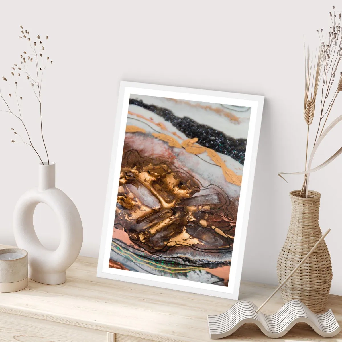 Poster in einem weißen Rahmen - Das Element der Erde - 70x100 cm