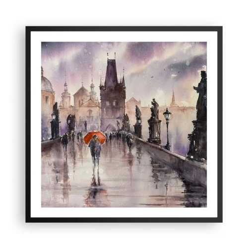 Poster in einem schwarzem Rahmen - Leute verändern sich nicht - 60x60 cm