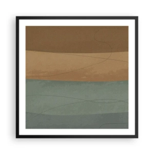Poster in einem schwarzem Rahmen - Horizontale Komposition - 60x60 cm