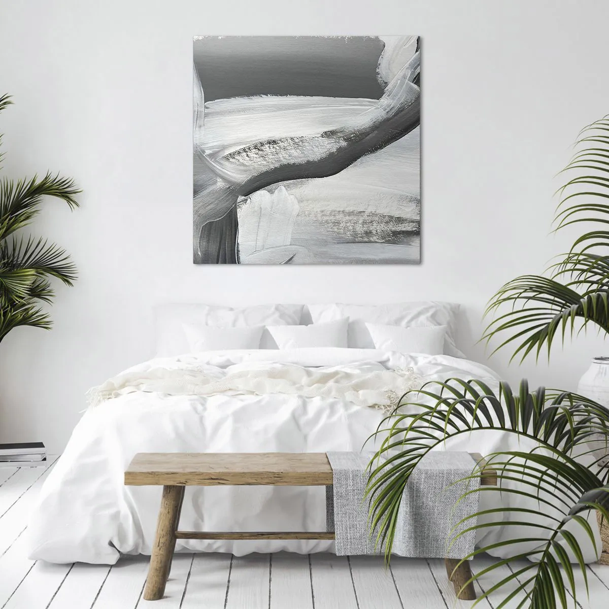 Bild auf Leinwand - Leinwandbild - Entscheidender Schritt - 70x70 cm