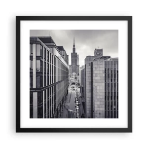 Poster in einem schwarzem Rahmen - Warschauer Tal - 40x40 cm