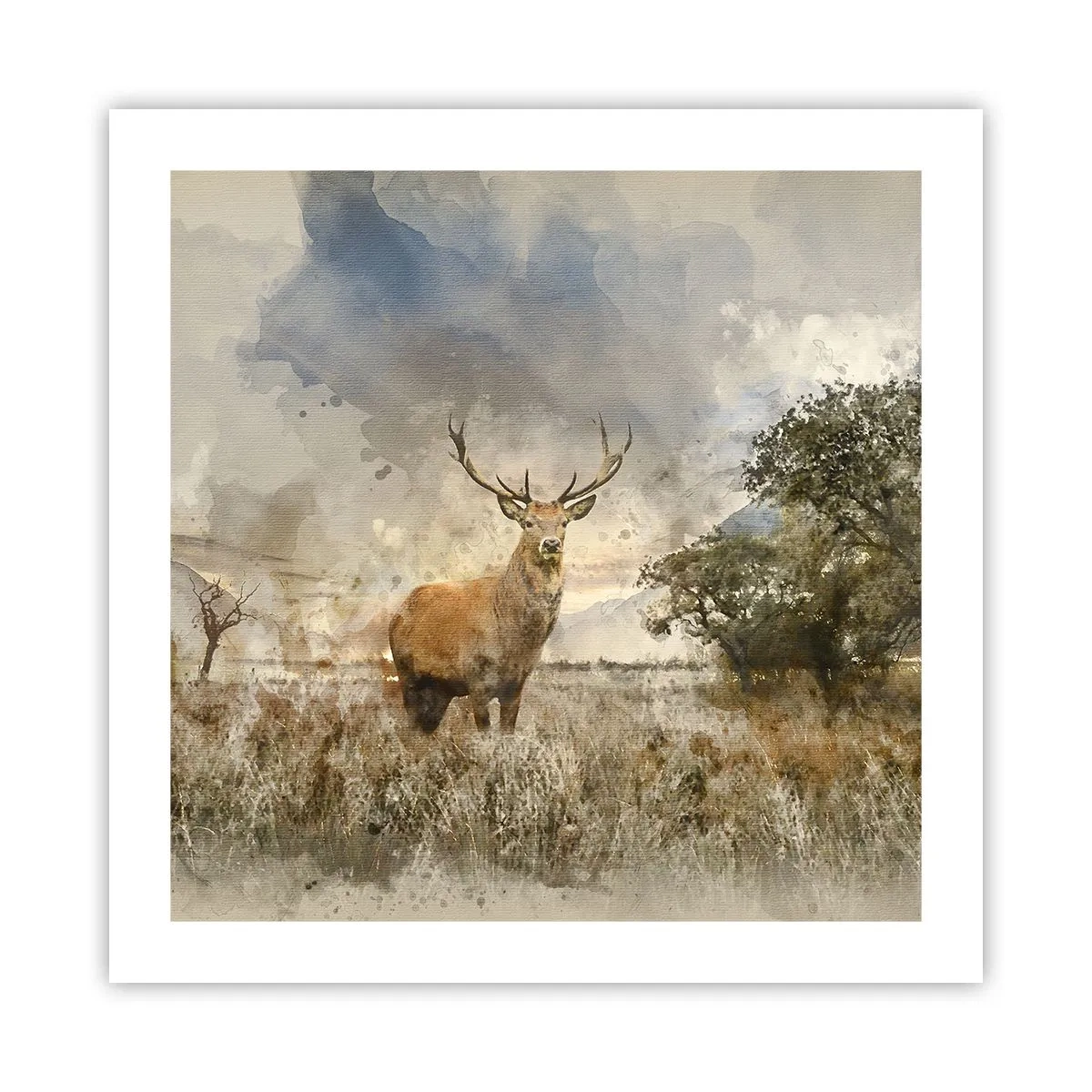 Poster - Würde – Stärke – Würde - 50x50 cm