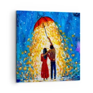 Bild auf Leinwand - Leinwandbild - Zauber eines Regenabends? - 50x50 cm