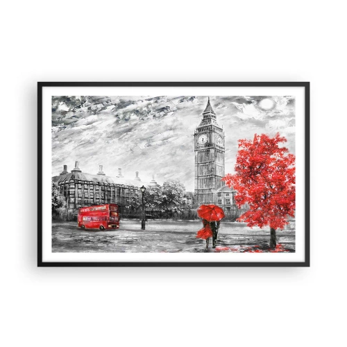 Poster in einem schwarzem Rahmen - Ein aufregender Tag - 91x61 cm