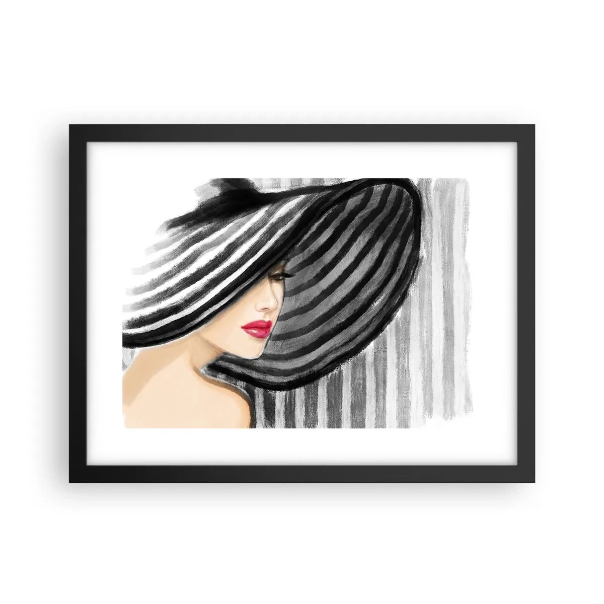 Poster in einem schwarzem Rahmen - Wo soll ich dich finden? - 40x30 cm