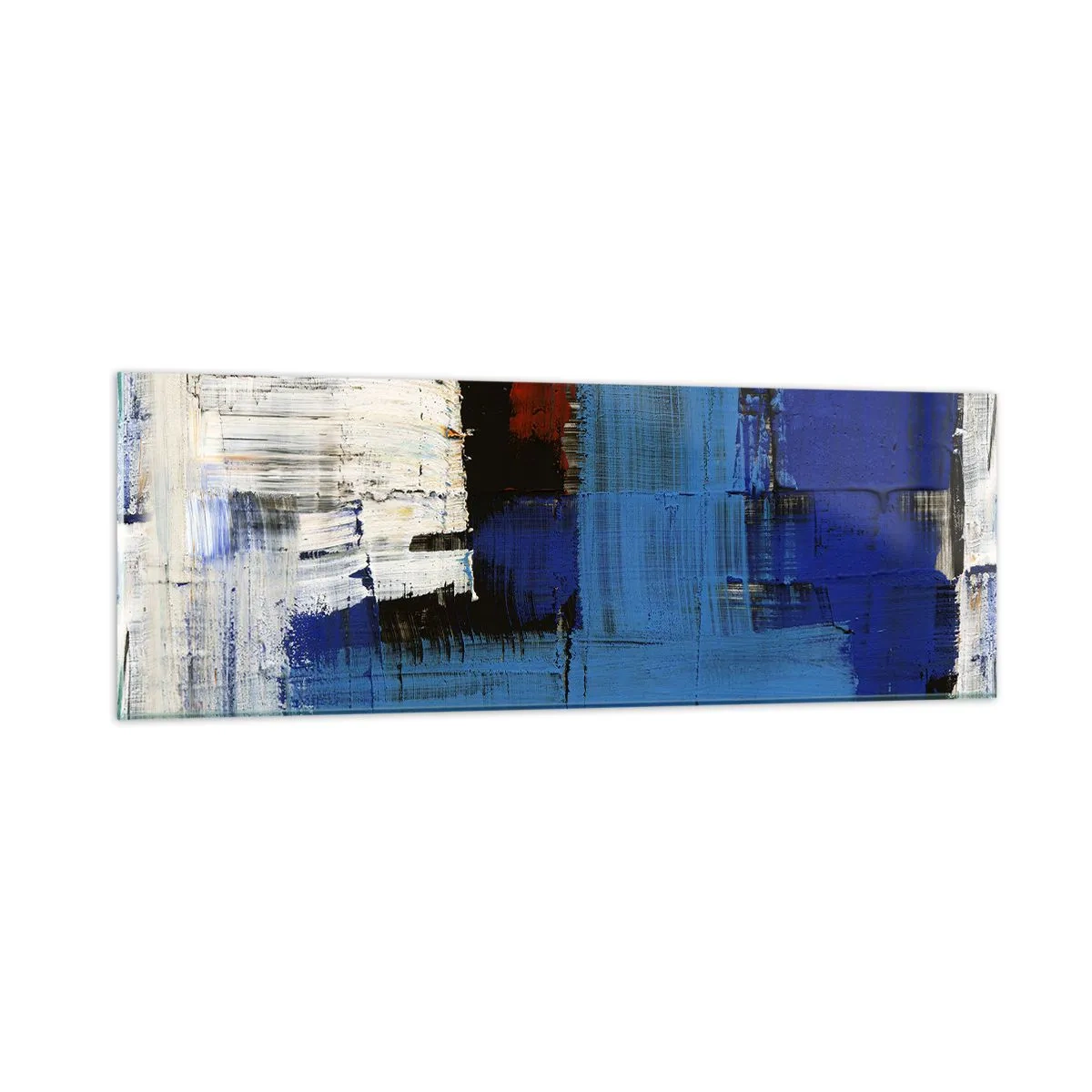 Glasbild - Bild auf glas - Geheimnis ist blau - 90x30 cm