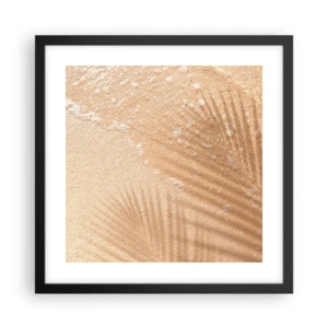 Poster in einem schwarzem Rahmen - Der Schatten eines heißen Sommers - 40x40 cm