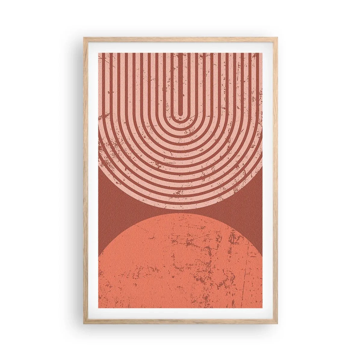 Poster in einem Rahmen aus heller Eiche - Enge Beziehung - 61x91 cm