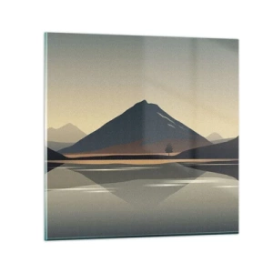Glasbild - Bild auf glas - Spiegelreflexion - 50x50 cm