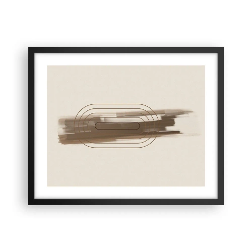 Poster in einem schwarzem Rahmen - Ein Hauch von Grau - 50x40 cm