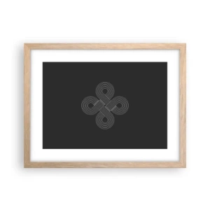 Poster in einem Rahmen aus heller Eiche - Im keltischen Geist - 40x30 cm