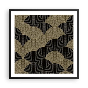 Poster in einem schwarzem Rahmen - Einheit in der Vielfalt - 60x60 cm