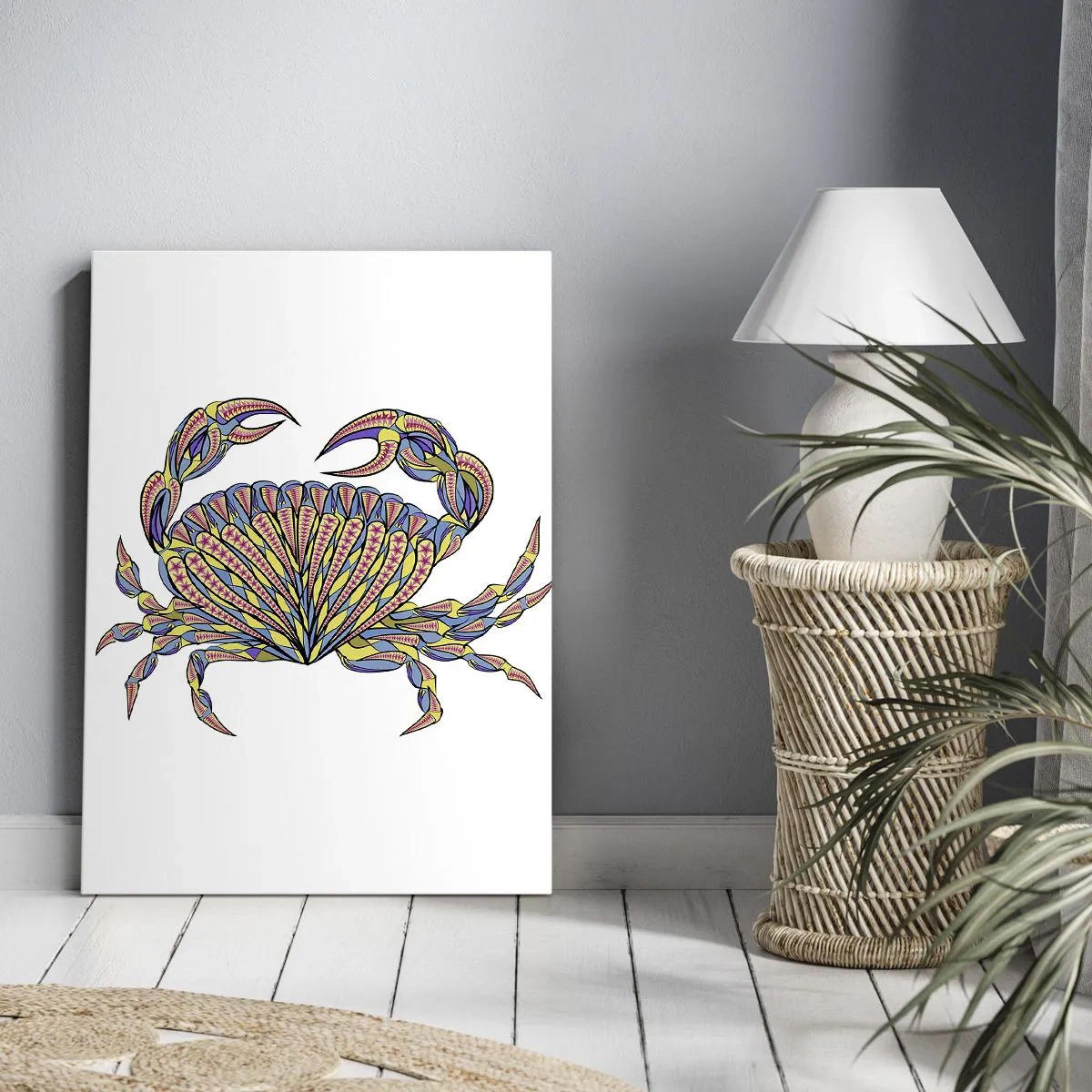 Bild auf Leinwand - Leinwandbild - Meeresschmuck - 65x120 cm