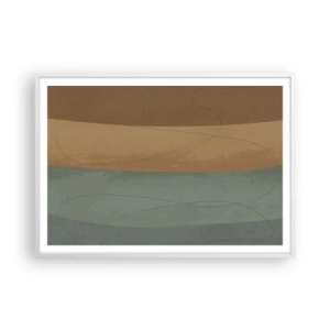 Poster in einem weißen Rahmen - Horizontale Komposition - 100x70 cm