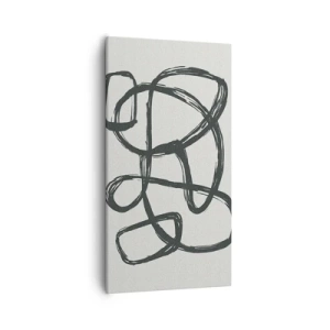 Bild auf Leinwand - Leinwandbild - Schleifenabstraktion - 55x100 cm