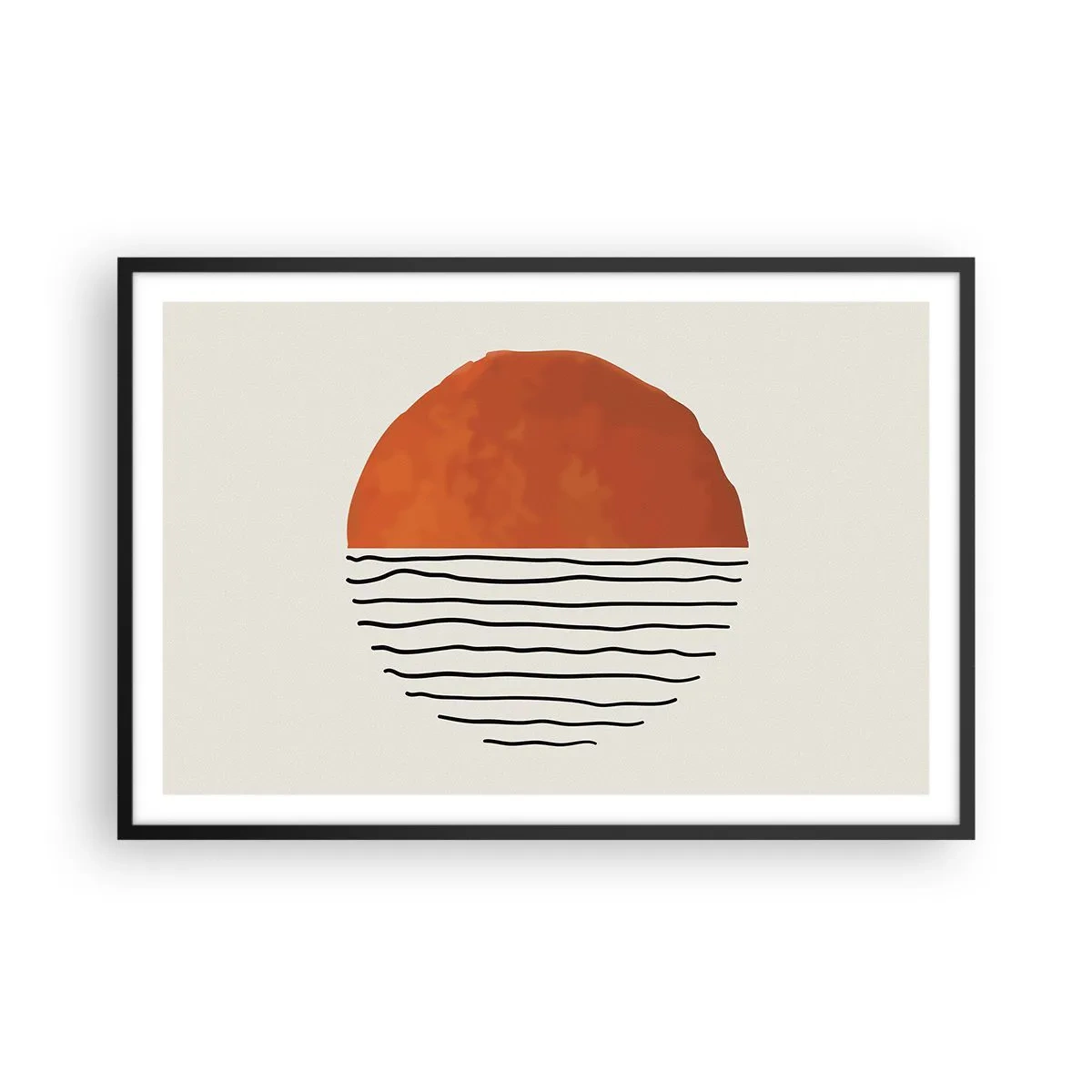 Poster in einem schwarzem Rahmen - Im japanischen Klima - 91x61 cm