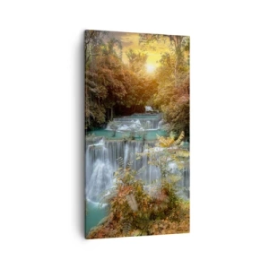 Bild auf Leinwand - Leinwandbild - Versteckter Schatz des Waldes - 45x80 cm