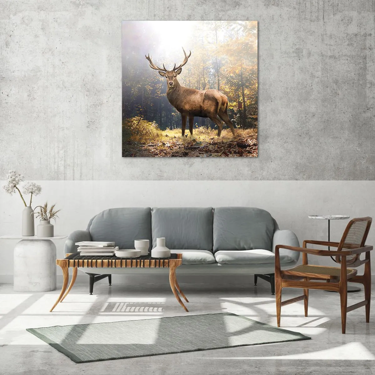 Glasbild - Bild auf glas - In voller Majestät - 70x70 cm