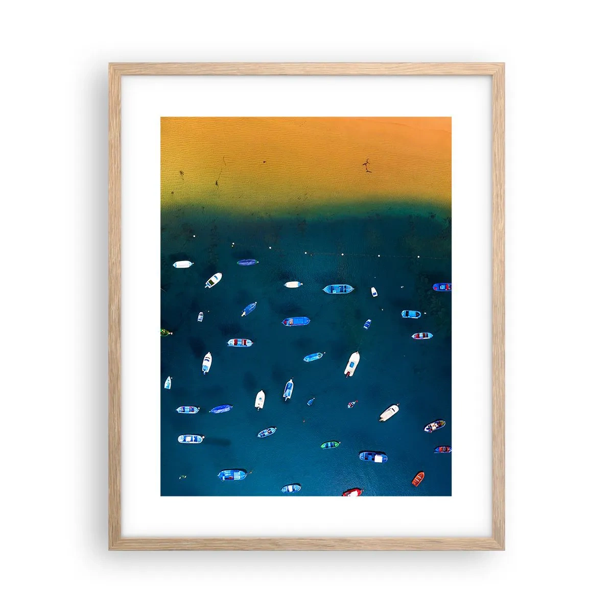 Poster in einem Rahmen aus heller Eiche - Feiertagsspiel - 40x50 cm