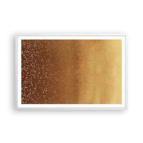 Poster in einem weißen Rahmen - Die Geburt des Lichts - 91x61 cm