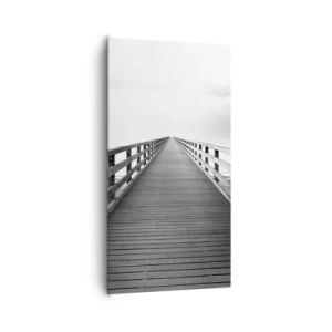 Bild auf Leinwand - Leinwandbild - In die Ferne ... - 65x120 cm