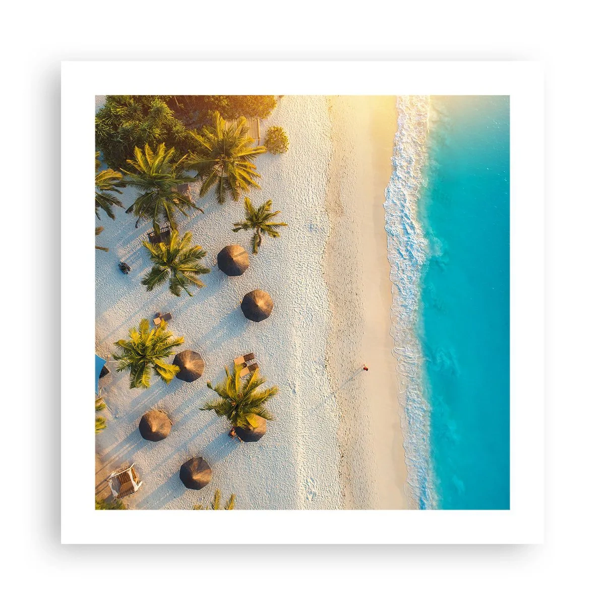 Poster - Willkommen im Paradies - 50x50 cm