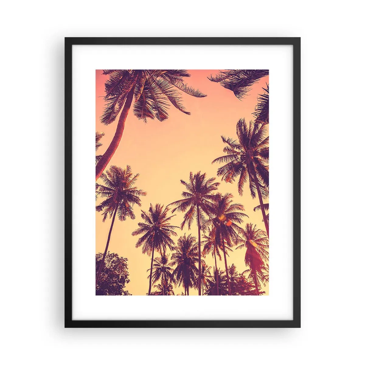 Poster in einem schwarzem Rahmen - Tropische Variante - 40x50 cm