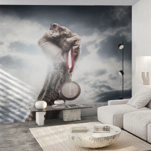 Fototapete Premium Canvas - Per aspera ad astra - Sport, Sportmedaille, 3D - 500x350 cm