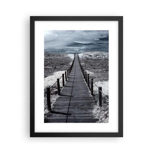 Poster in einem schwarzem Rahmen - Direkt ans Ufer - 30x40 cm