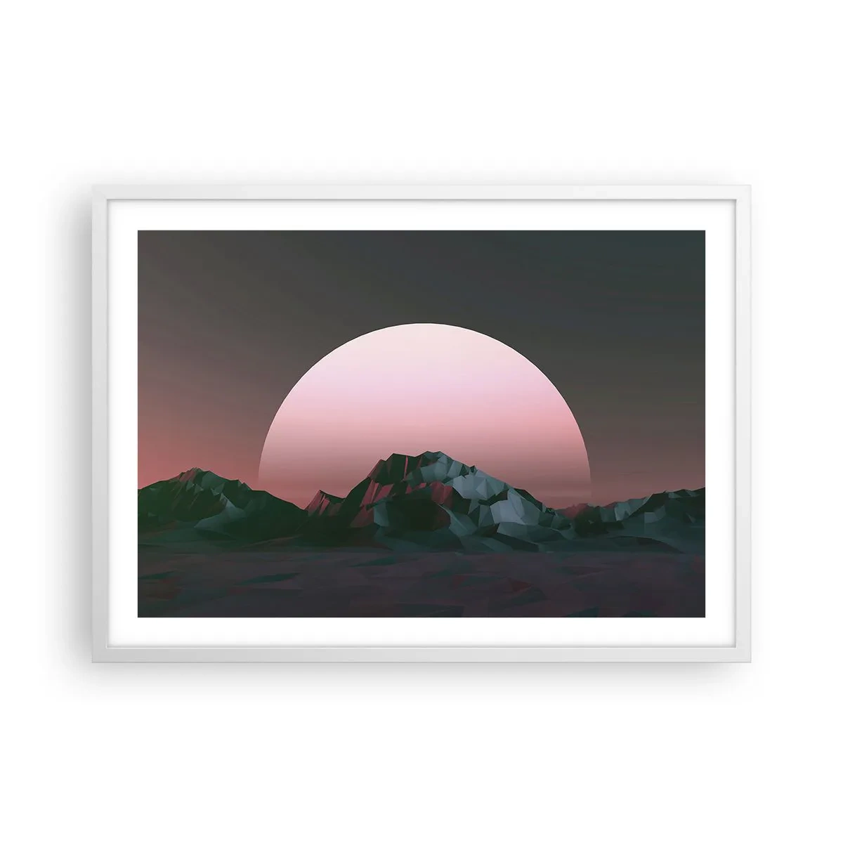 Poster in einem weißen Rahmen - In einer Nachbargalaxie - 70x50 cm