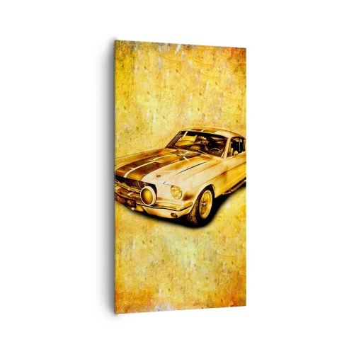 Bild auf Leinwand - Leinwandbild - Die verrückten 70er Jahre - 65x120 cm