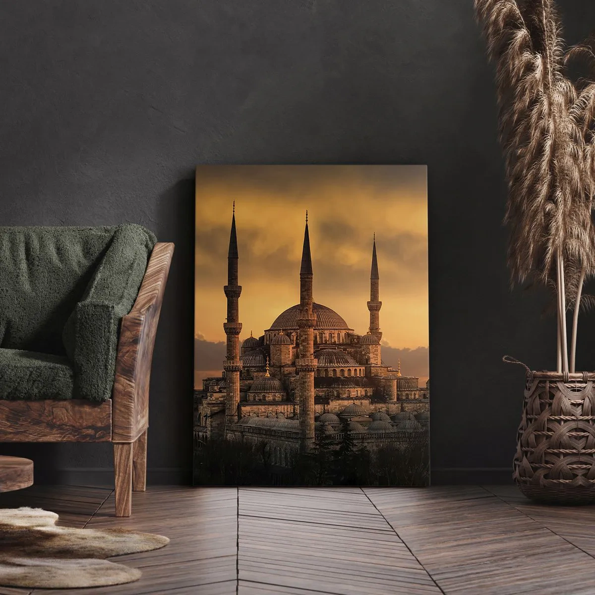 Bild auf Leinwand - Leinwandbild - Gott ist großartig - 65x120 cm