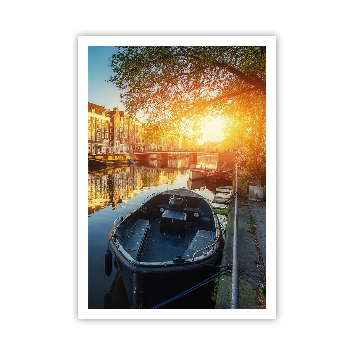 Poster - Morgen in Amsterdam - 70x100 cm