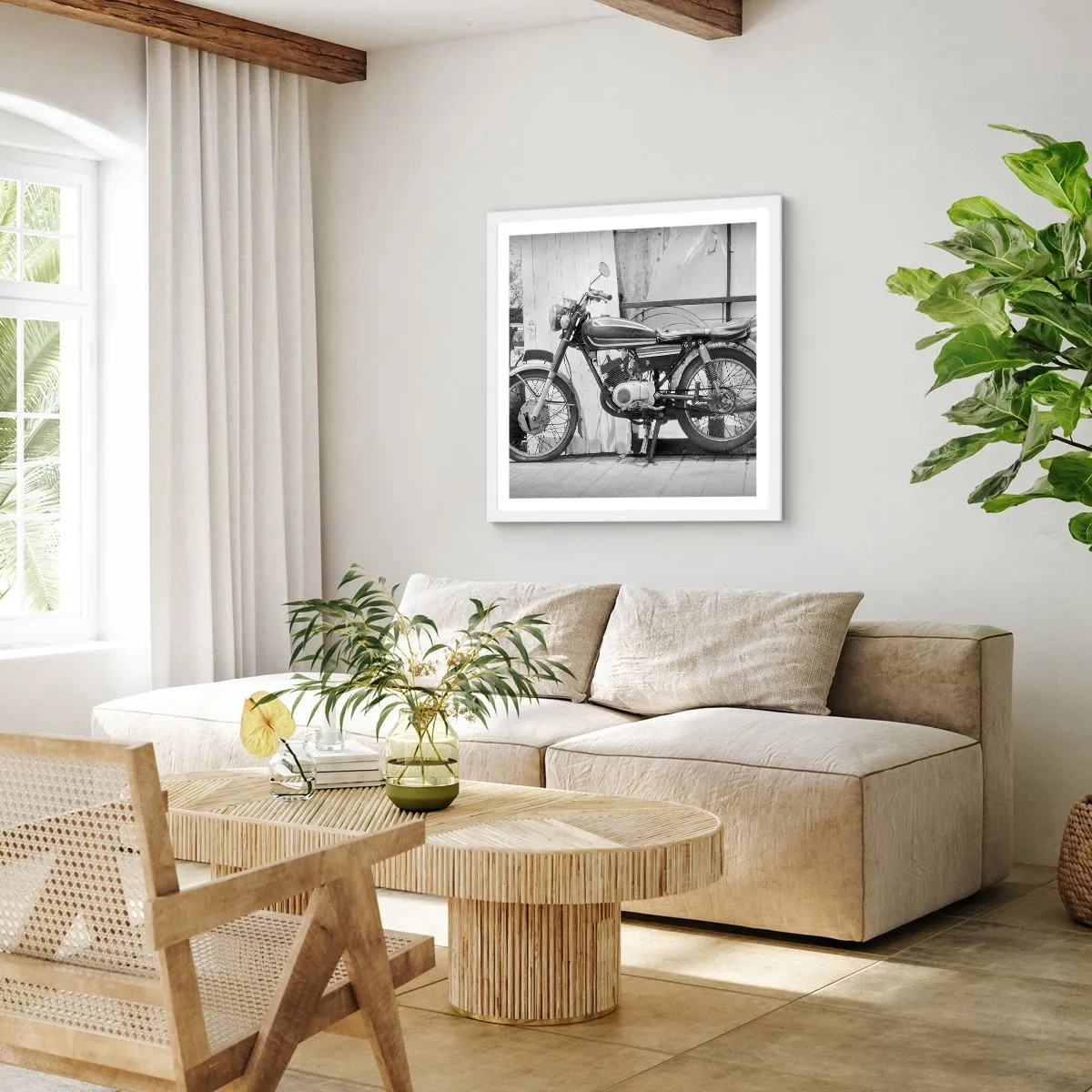 Poster in einem weißen Rahmen - Klassik über alles - 30x30 cm