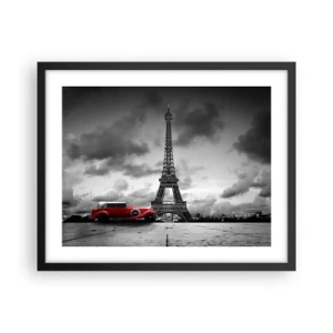 Poster in einem schwarzem Rahmen - Vor nicht allzu langer Zeit in Paris - 50x40 cm