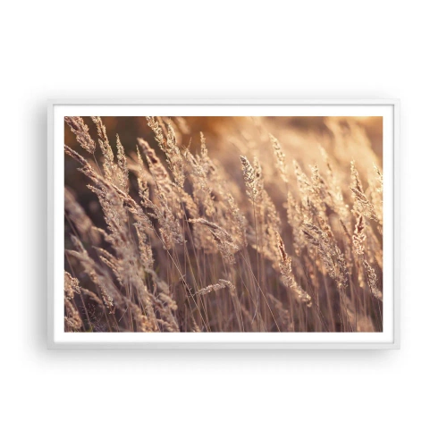 Poster in einem weißen Rahmen - Bereit, den Herbst willkommen zu heißen - 100x70 cm