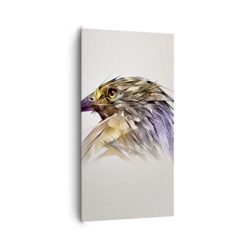 Bild auf Leinwand - Leinwandbild - Porträt eines Kriegers - 65x120 cm