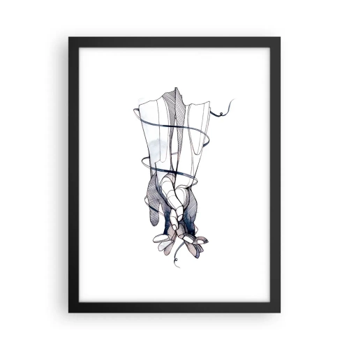 Poster in einem schwarzem Rahmen - Touch-Studie - 30x40 cm