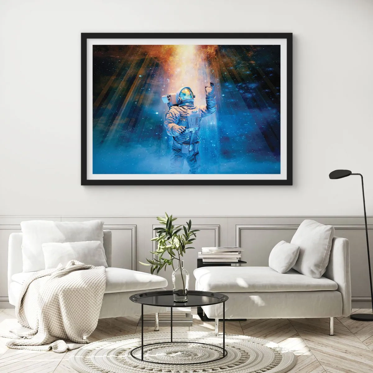 Poster in einem schwarzem Rahmen - Endlich am Ende - 40x30 cm