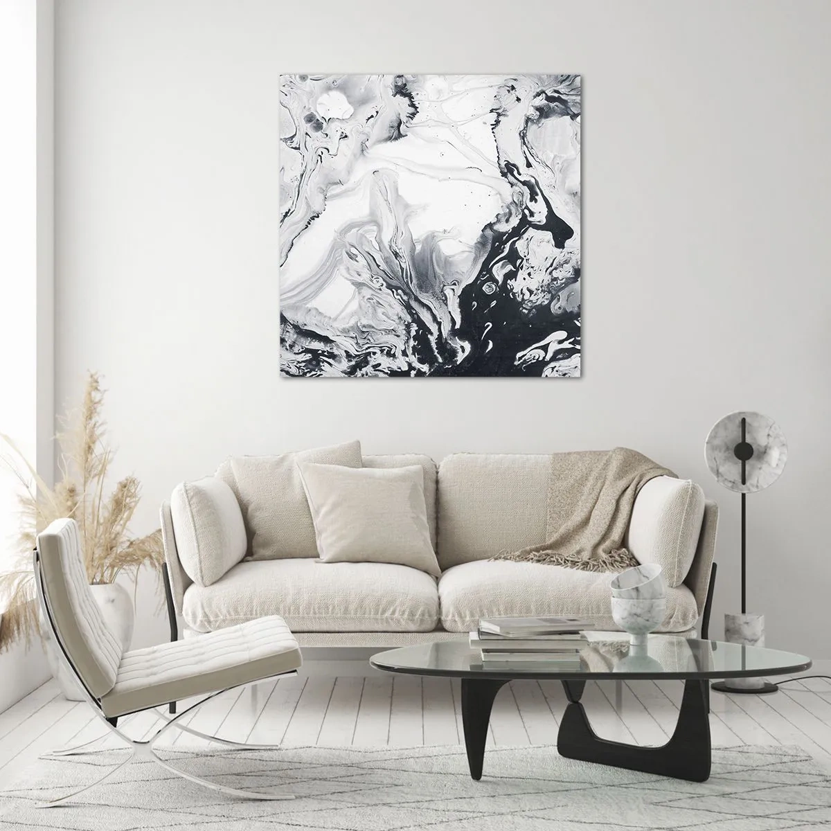 Glasbild - Bild auf glas - Das Innere der Erde - 60x60 cm