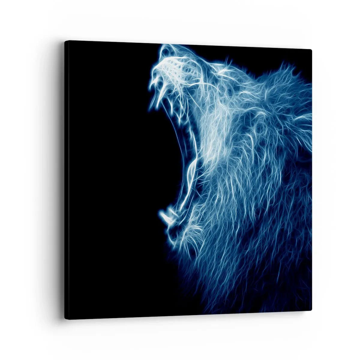 Bild auf Leinwand - Leinwandbild - Der feurige Zorn des Königs - 40x40 cm