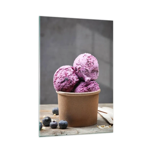 Glasbild - Bild auf glas - Süße und Kälte - 70x100 cm
