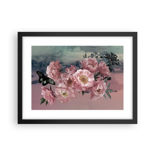 Poster in einem schwarzem Rahmen - Der Höhepunkt der Romantik - 40x30 cm